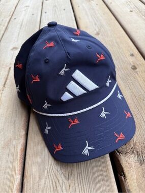 adidas golf hat with Red & White Embroidery